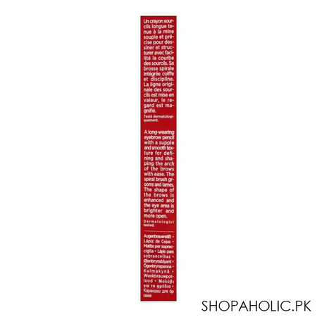 clarins paris long wearing eyebrow pencil, 02 light brown image4