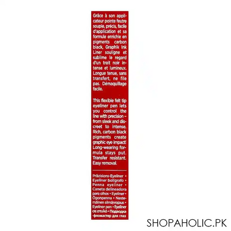 clarins paris long  wearing graphik ink eyeliner, 01 intense black image3