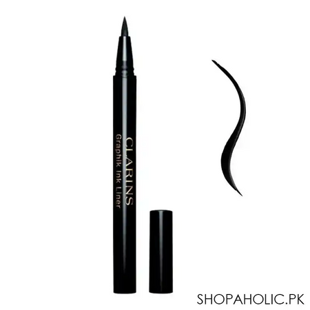 clarins paris long  wearing graphik ink eyeliner, 01 intense black main image