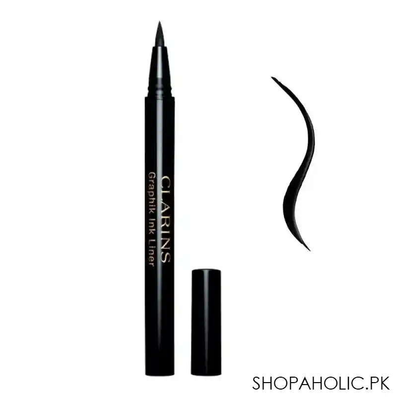 clarins paris long  wearing graphik ink eyeliner, 01 intense black main image
