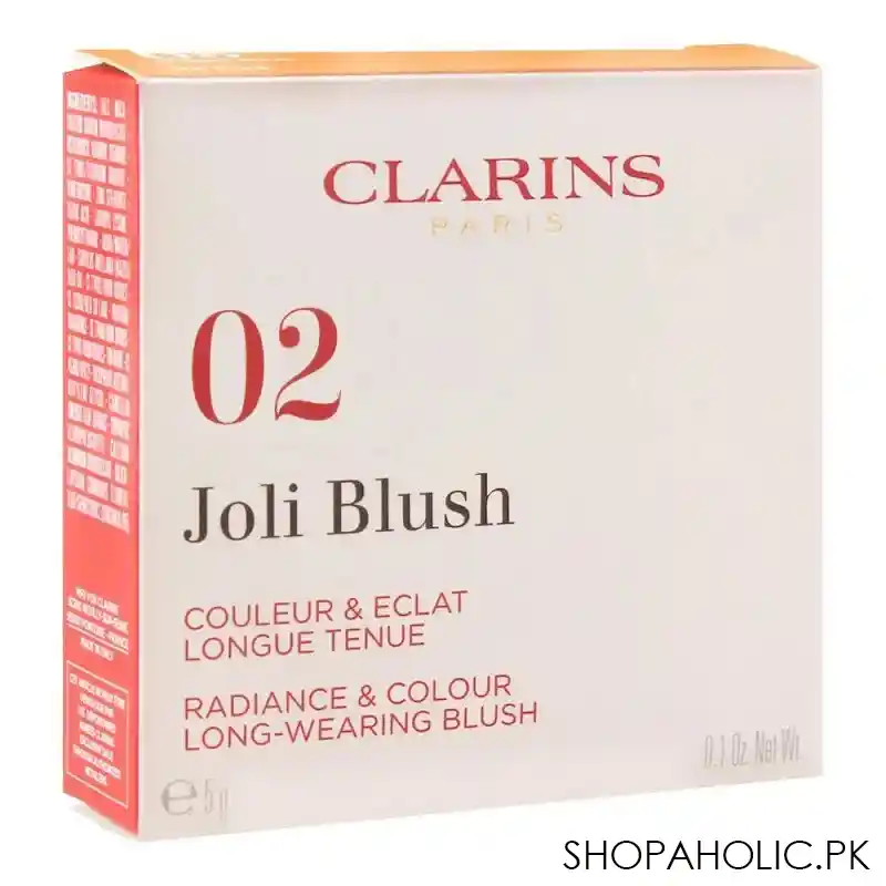 clarins paris long wearing joli blush, 02 cheeky pink image3