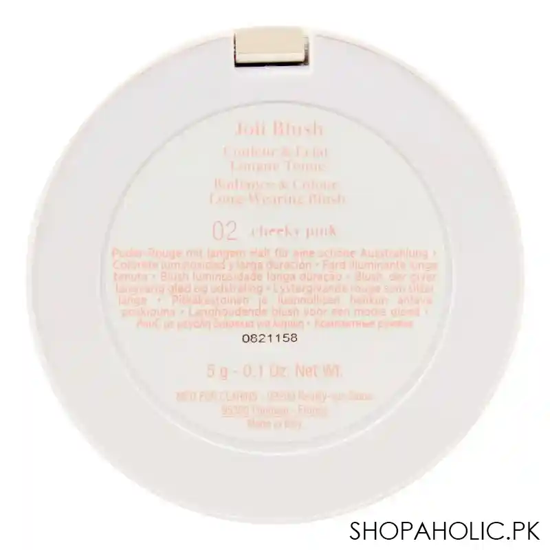 clarins paris long wearing joli blush, 02 cheeky pink image4
