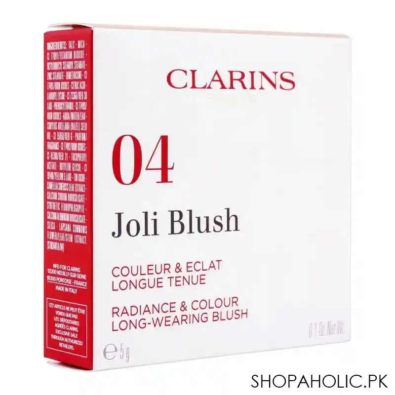 clarins paris long wearing joli blush, 04 cheeky purple image3