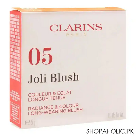 clarins paris long wearing joli blush, 05 cheeky boum image4