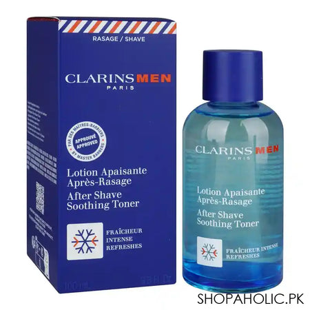 Clarins Paris Men After Shave Soothing Toner, Intense Freshness, 100ml - Main Image