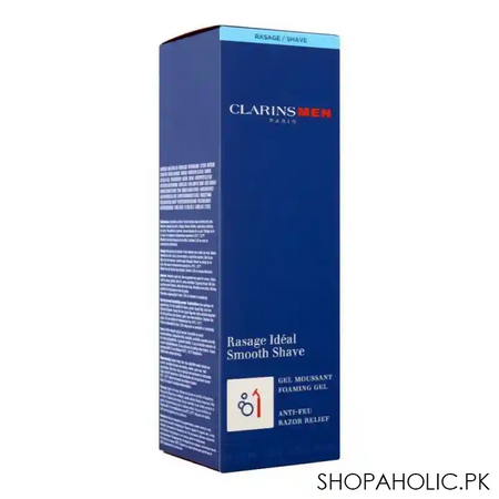 clarins paris men smooth shave foaming gel, 150ml image2