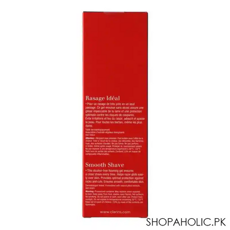 clarins paris men smooth shave foaming gel, 150ml image3