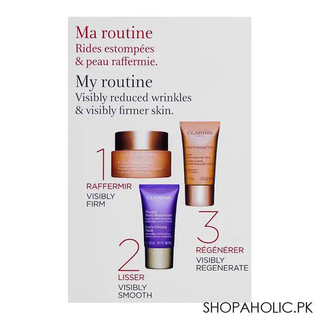 Clarins Paris Mes Essentials, Anti-Rides & Fermete Set - Image 3