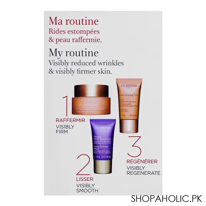 Clarins Paris Mes Essentials, Anti-Rides & Fermete Set - Image 3