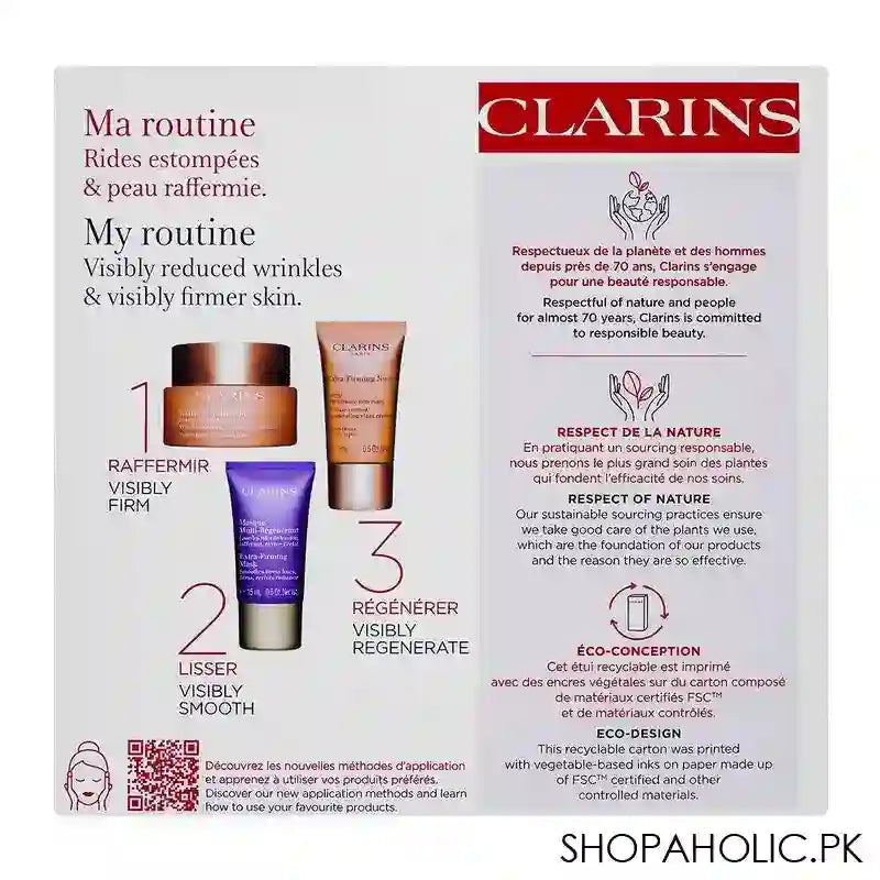 Clarins Paris Mes Essentials, Anti-Rides & Fermete Set - Image 7