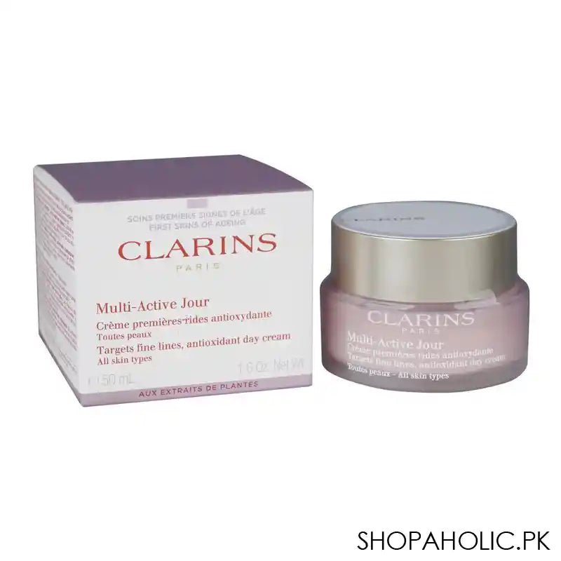 Clarins Paris Multi-Active Jour Anti Oxidant Day Cream, For All Skin Types, 50ml - Main Image