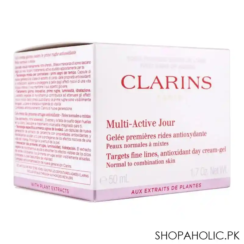 clarins paris multi active jour anti oxidant day cream gel, normal to combination skin, 50ml image2