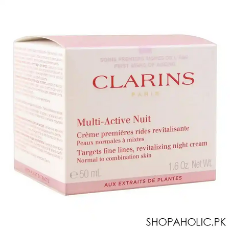 clarins paris multi active nuit revitalizing night cream, normal to combination skin, 50ml image2