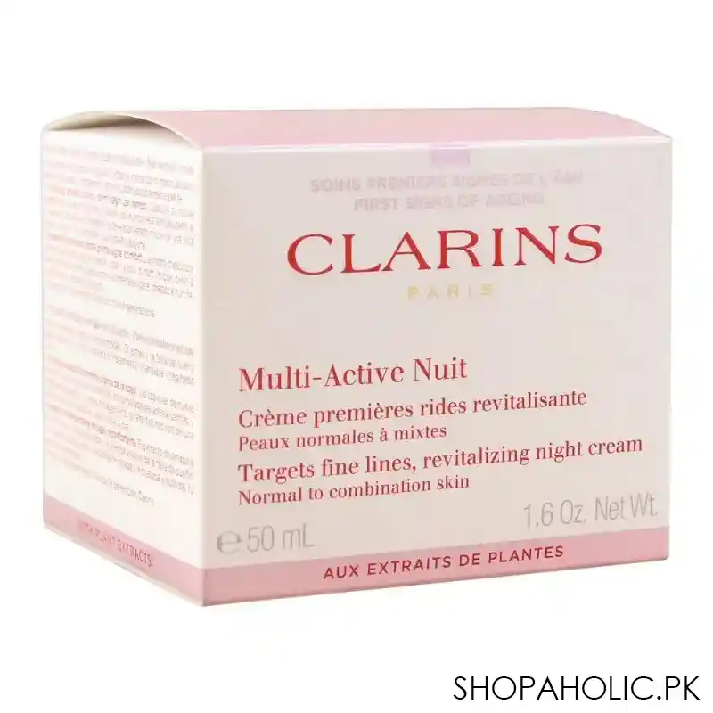 clarins paris multi active nuit revitalizing night cream, normal to combination skin, 50ml image2