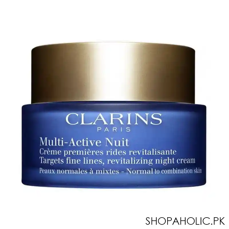clarins paris multi active nuit revitalizing night cream, normal to combination skin, 50ml main image