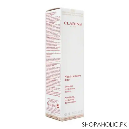 clarins paris nutri lumiere jour nourishing, revitalizing day emulsion, 50ml image2