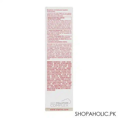 clarins paris nutri lumiere jour nourishing, revitalizing day emulsion, 50ml image3