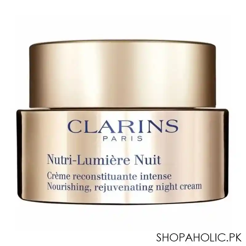 clarins paris nutri lumiere nuit nourishing, rejuvenating night cream, 50ml main image
