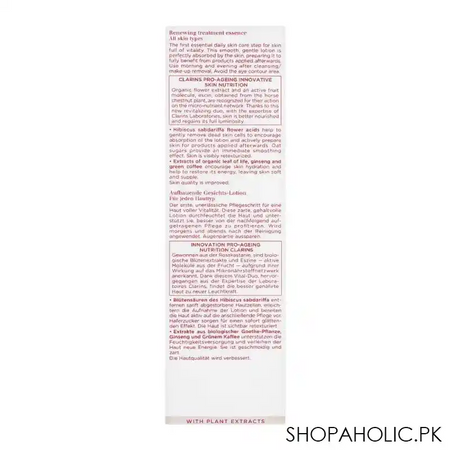 clarins paris nutri lumiere renewing treatment essence 200ml image2