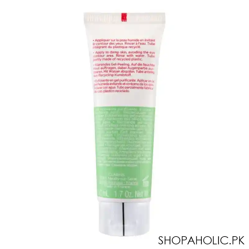 clarins paris pure scrub purifying gel scrub, with lava beads, 50ml image2