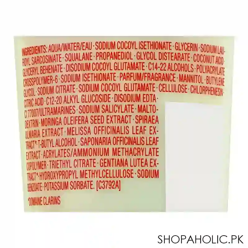 clarins paris purifying gentle anti pollution foaming cleanser, 125ml image3