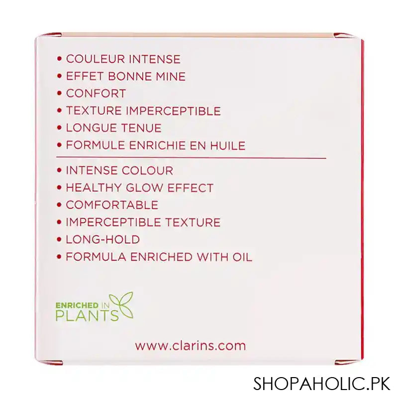 Clarins Paris Radiance & Color Long-Wearing Joli Blush, 03 Cheeky Rose - Image 2