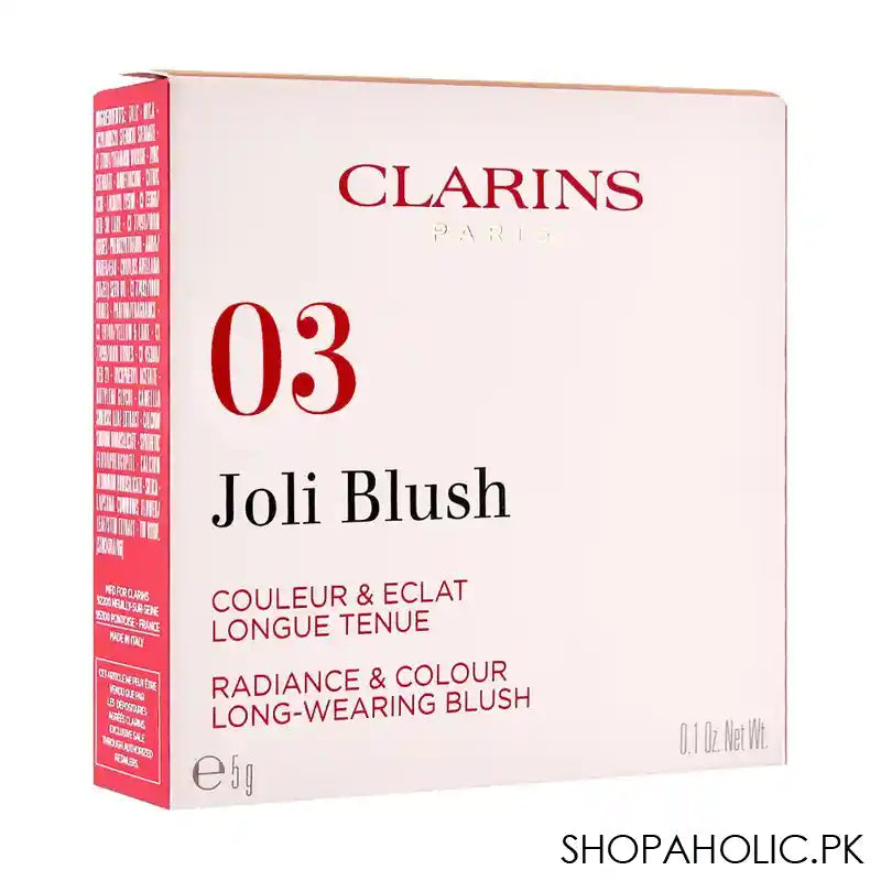 Clarins Paris Radiance & Color Long-Wearing Joli Blush, 03 Cheeky Rose - Image 4