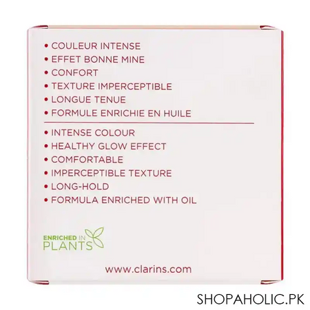 clarins paris radiance & color long wearing joli blush, 06 cheeky coral image4