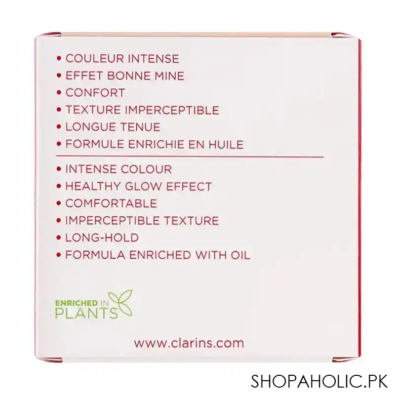 clarins paris radiance & color long wearing joli blush, 06 cheeky coral image4