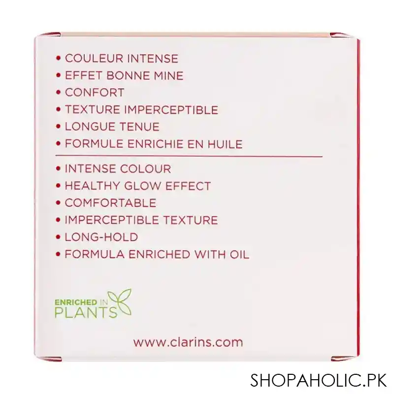 clarins paris radiance & color long wearing joli blush, 07 cheeky peach image4