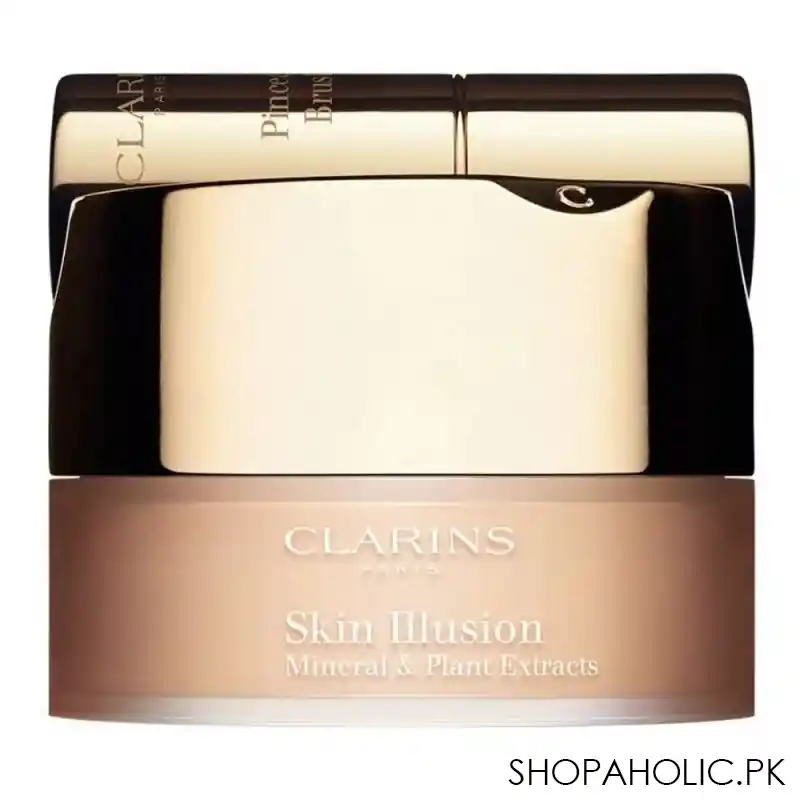 clarins paris skin illusion loose powder foundation, with brush, 107 beige main image