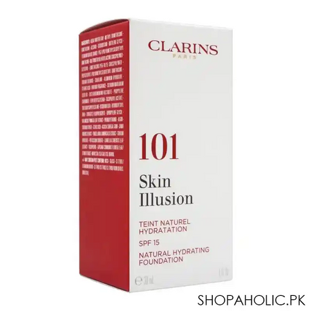 clarins paris skin illusion natural hydrating foundation, spf 15, 101 linen image2