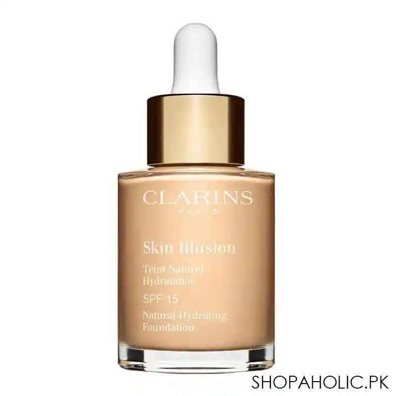 clarins paris skin illusion natural hydrating foundation, spf 15, 101 linen main image
