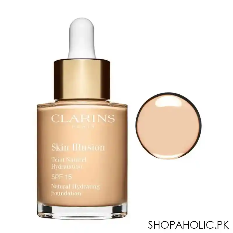 clarins paris skin illusion natural hydrating foundation, spf 15, 105 nude main image