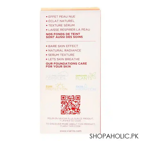 clarins paris skin illusion natural hydrating foundation, spf 15, 107 beige image3