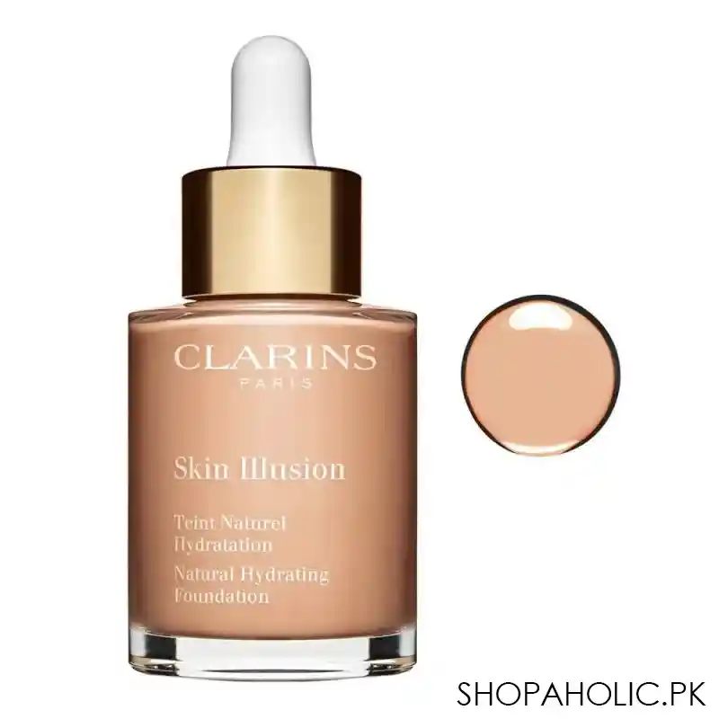 clarins paris skin illusion natural hydrating foundation, spf 15, 107 beige main image