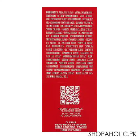 Clarins Paris Skin Illusion Velvet Natural Mattifying & Hydrating Foundation, 100.3N - Image 6