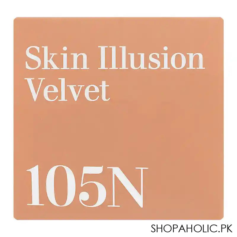 Clarins Paris Skin Illusion Velvet Natural Mattifying & Hydrating Foundation, 105N - Image 5
