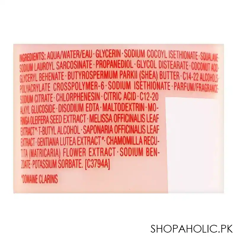clarins paris soothing gentle foaming cleanser, 125ml image3
