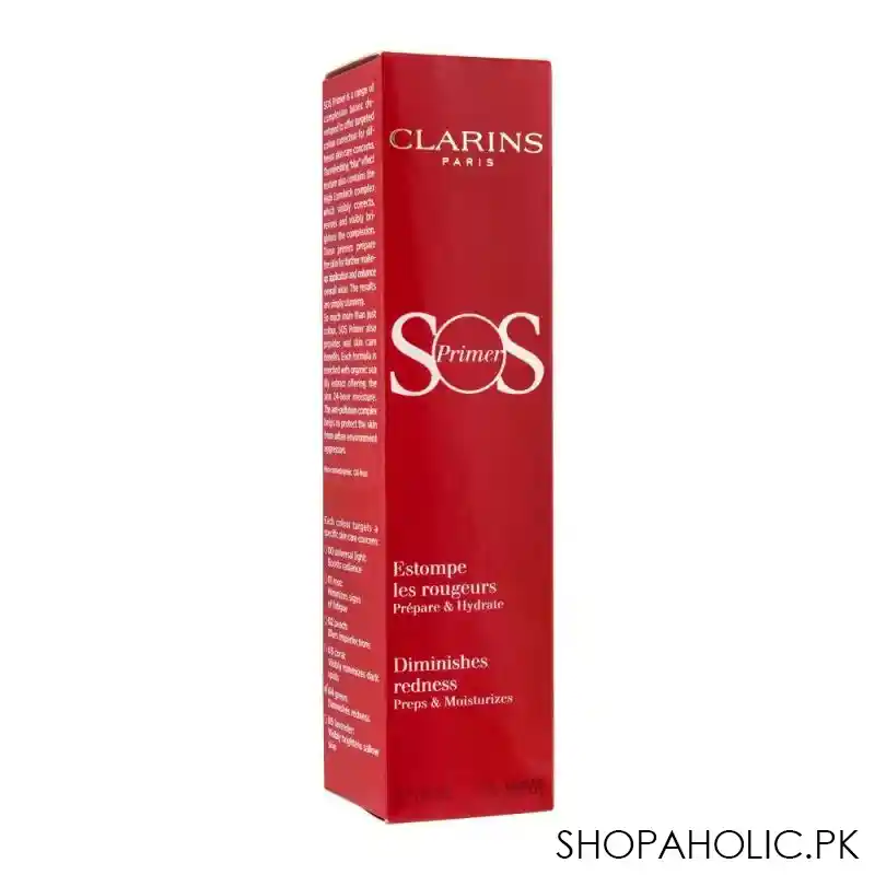 clarins paris sos primer, diminishes redness, preps & moisturizes, 04 green image2