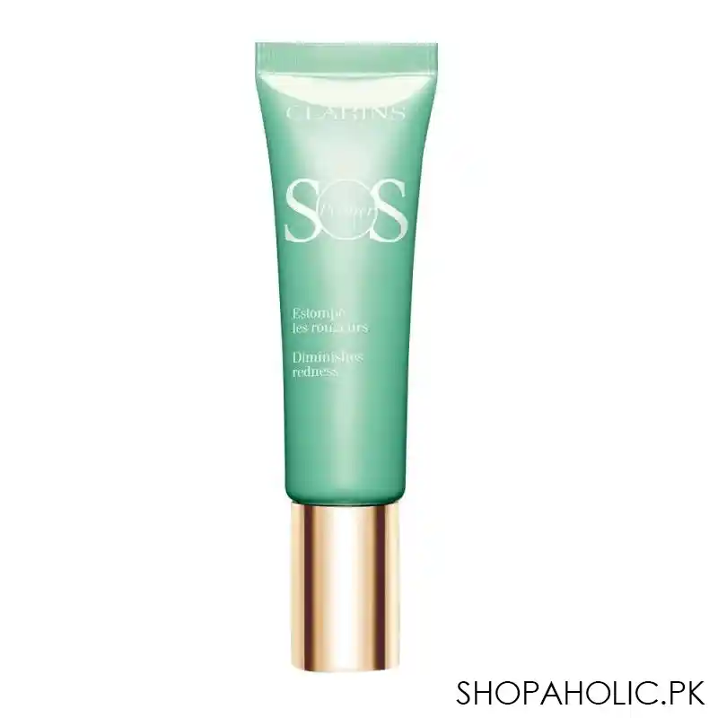 clarins paris sos primer, diminishes redness, preps & moisturizes, 04 green main image