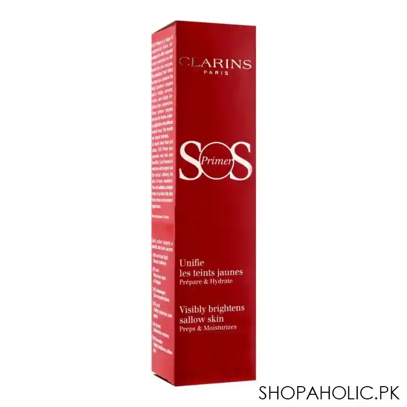 clarins paris sos primer, visibly brightens sallow skin, preps & moisturizes, 05 lavender image2