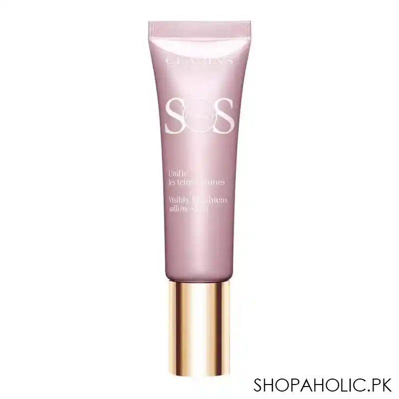 clarins paris sos primer, visibly brightens sallow skin, preps & moisturizes, 05 lavender main image