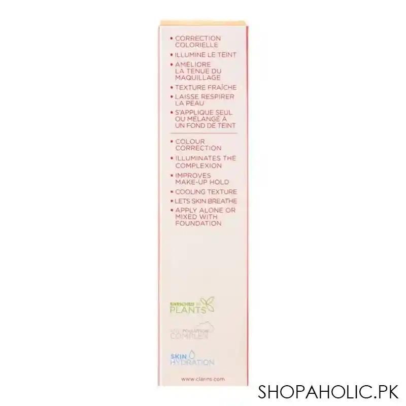 clarins paris sos primer, visibly minimizes dark spots, preps & hydrates, 03 coral image3