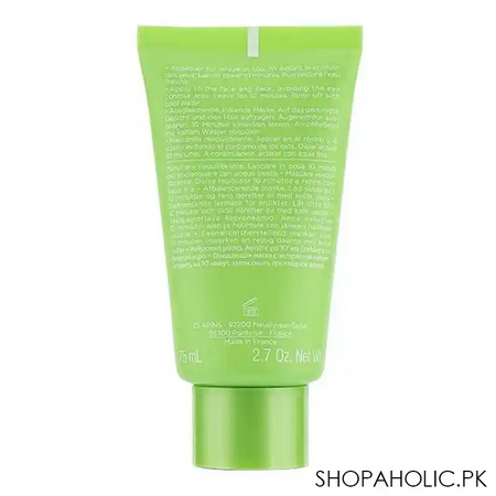 clarins paris sos pure rebalancing clay face mask, with alpine willow herb extract, 75ml image2