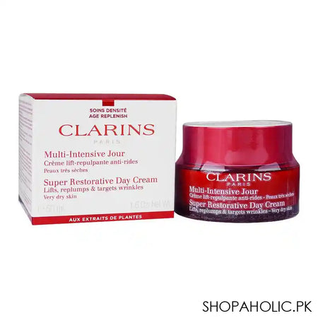Clarins Paris Super Restorative Day Cream, Very Dry Skin, 50ml - Main Image