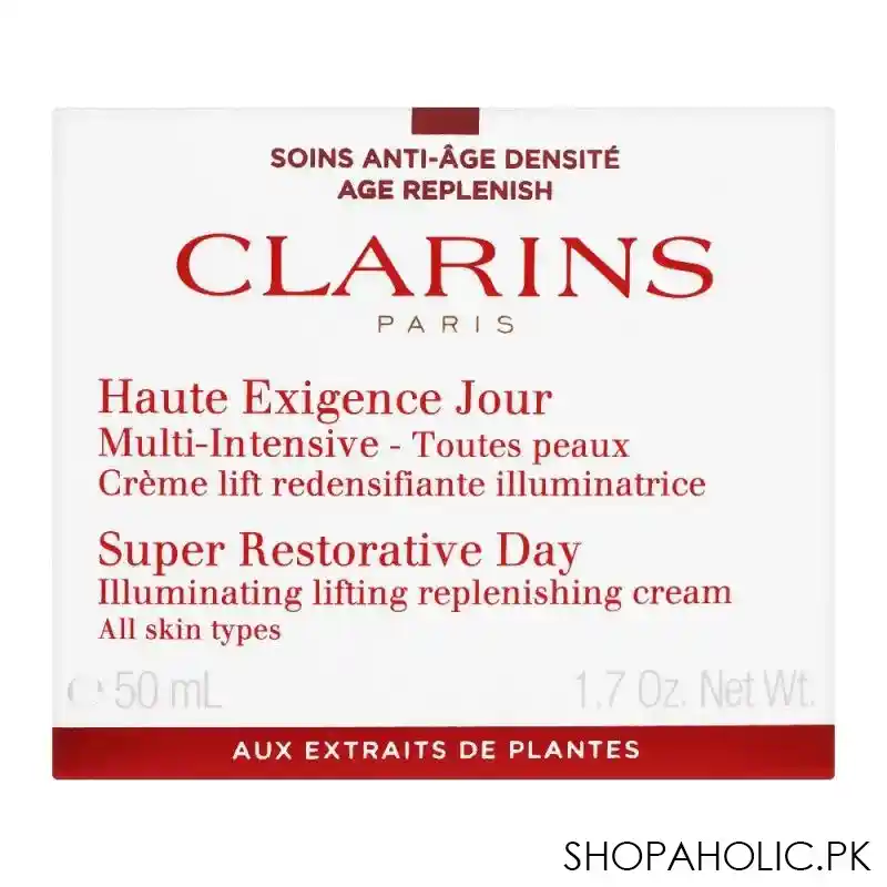 clarins paris super restorative replenishing day cream, all skin types, 50ml image2