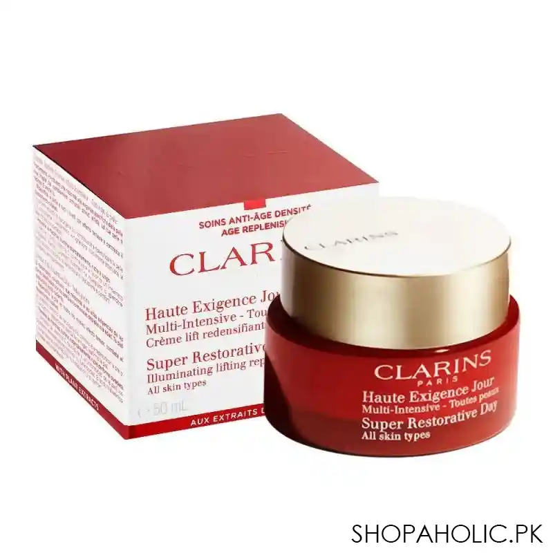 clarins paris super restorative replenishing day cream, all skin types, 50ml main image