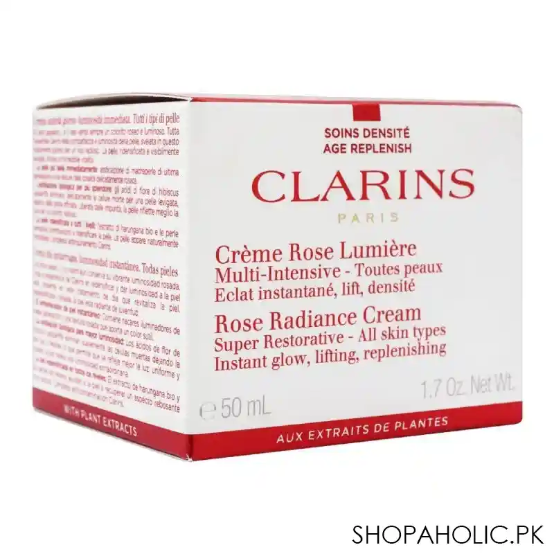 clarins paris super restorative rose radiance cream, all skin types, 50ml image2