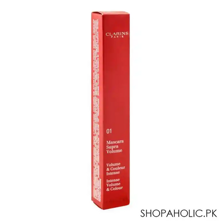 clarins paris supra intense volume & contour mascara, 01 intense black image3